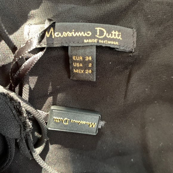 Massimo Dutti Black Tank Top Size 2 - Picture 4 of 9